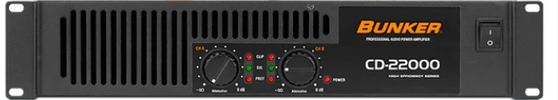 Bunker Audio Amplificador de Audio Marca BUNKER Modelo: CD-22000 – Sono Music