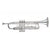 Trompeta Plateada de Doble Llave CENTURY Modelo: CNTP005