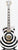 Guitarra Eléctrica Blanca/Negro EAGLE Modelo: SEG-277 BK/WH