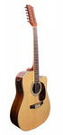 Guitarra Electroacústica de 12 Cuerdas (Docerola) SEGOVIA Texana Natural Modelo: SGD20EC