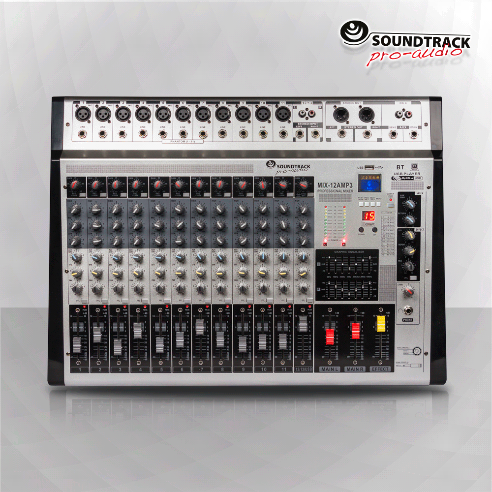 MIX-12AMP3 Active mixer – Soundtrack USA