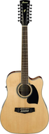 Guitarra Electroacústica de 12 Cuerdas (Docerola) IBANEZ Texana Natural Modelo: PF1512ECE-NT